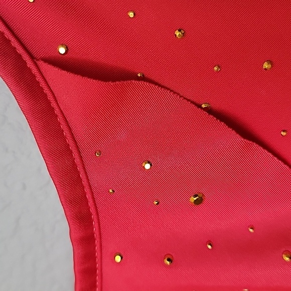 Lane Bryant 00's Vibe 26/28 embellished Bling tiered Frilly Ruffle Front tank - Picture 3 of 6